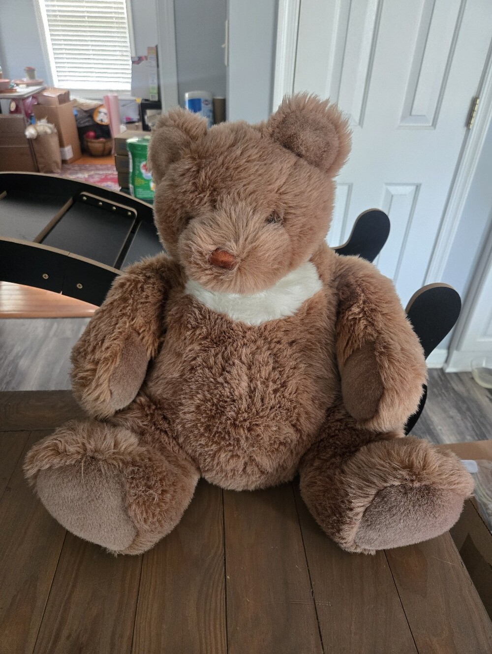 Large 1990 Gund Tommy Tummy Collector's Classic Brown Teddy Bear Vintage Rare